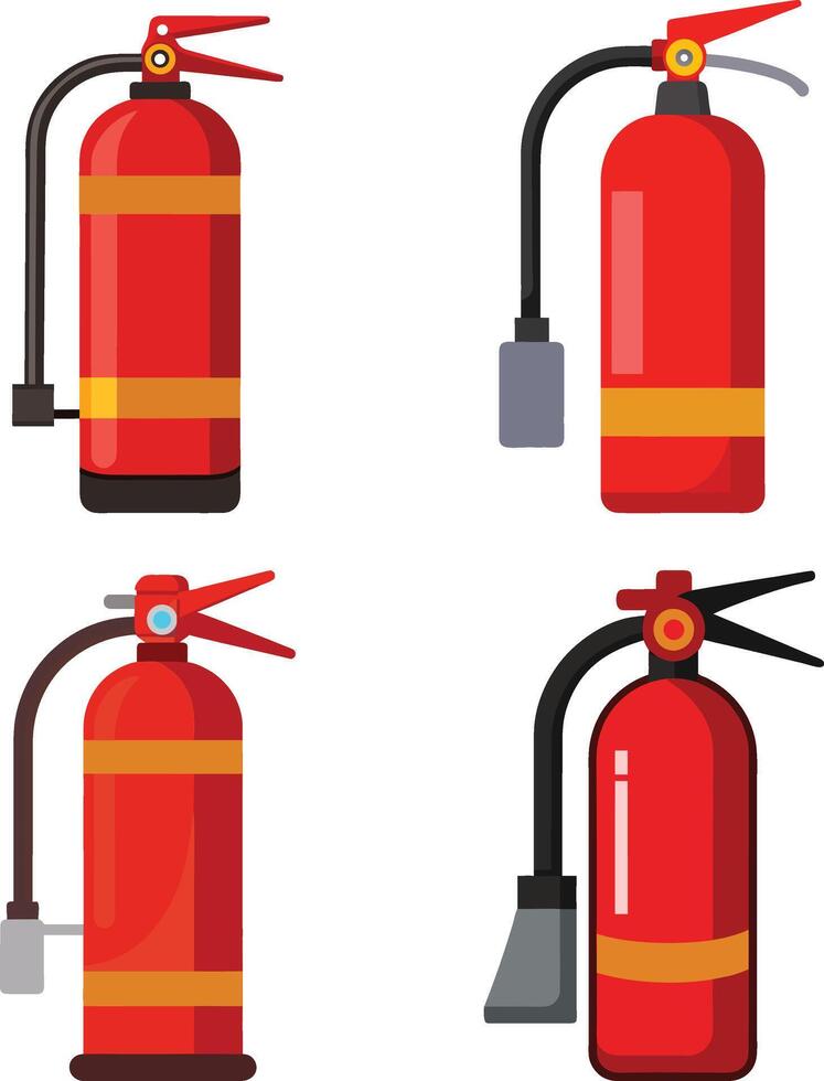 Fire extinguishers for home or commercial use vector