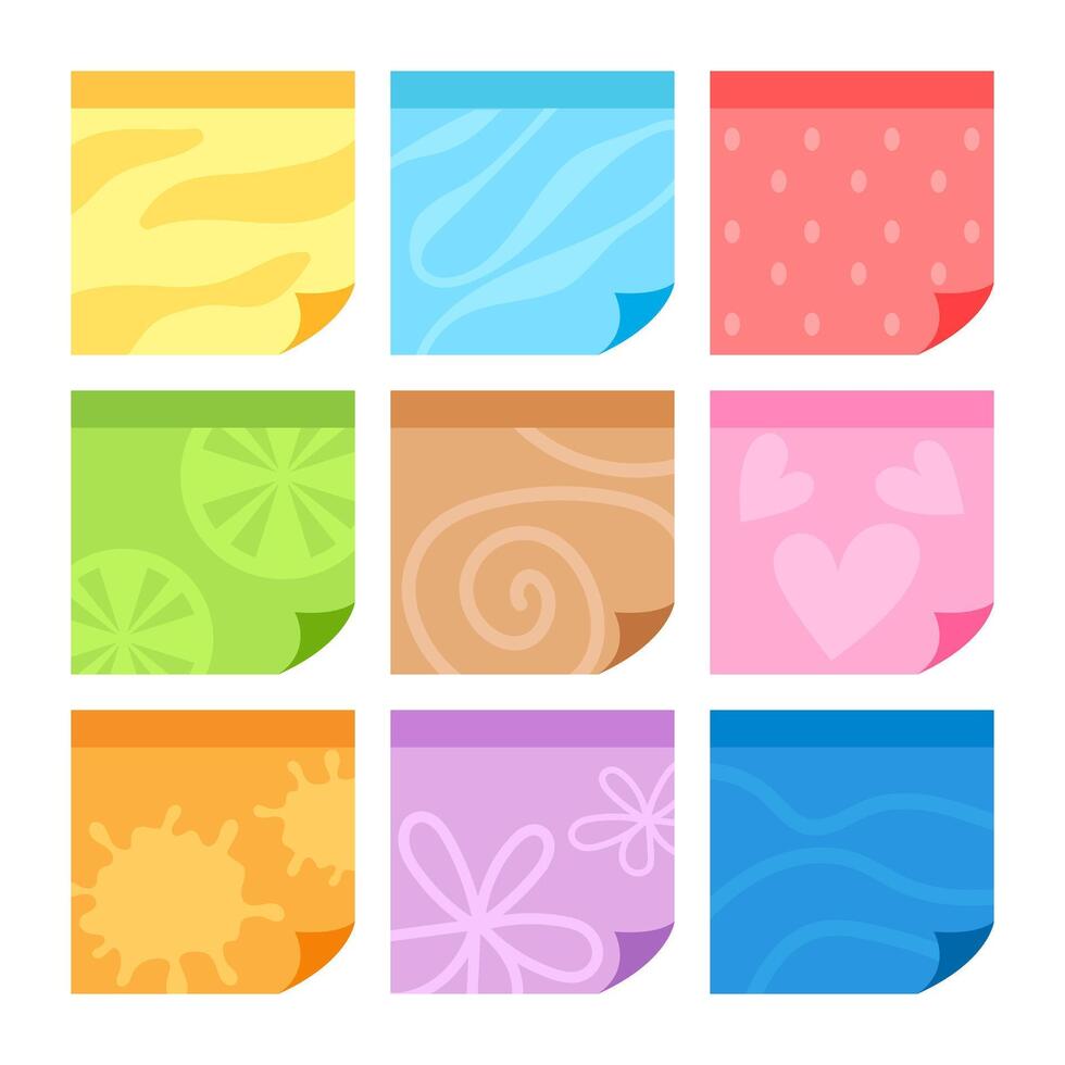 post it, paper post, memo paper vector