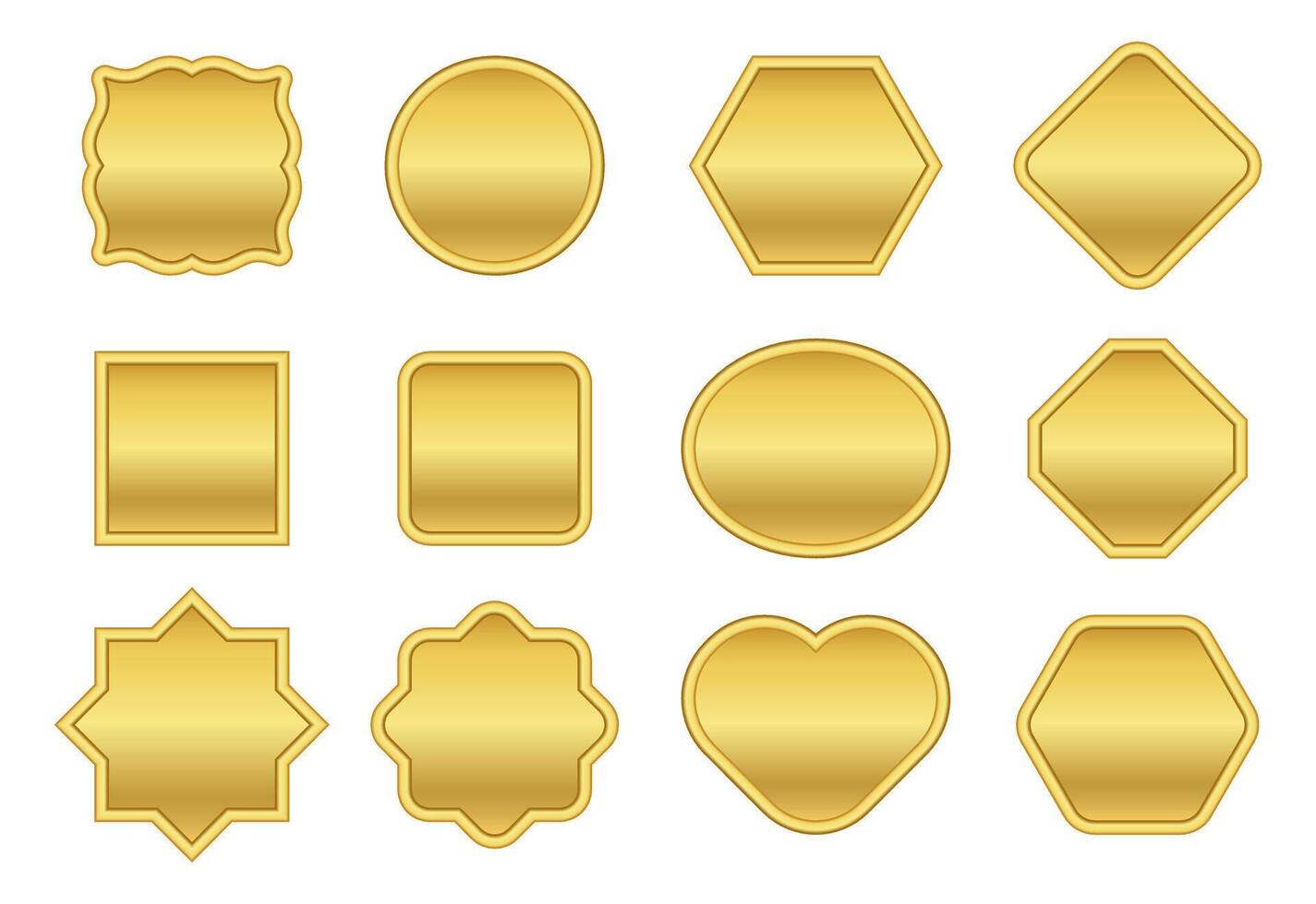 golden label tag, gold label, golden frame vector