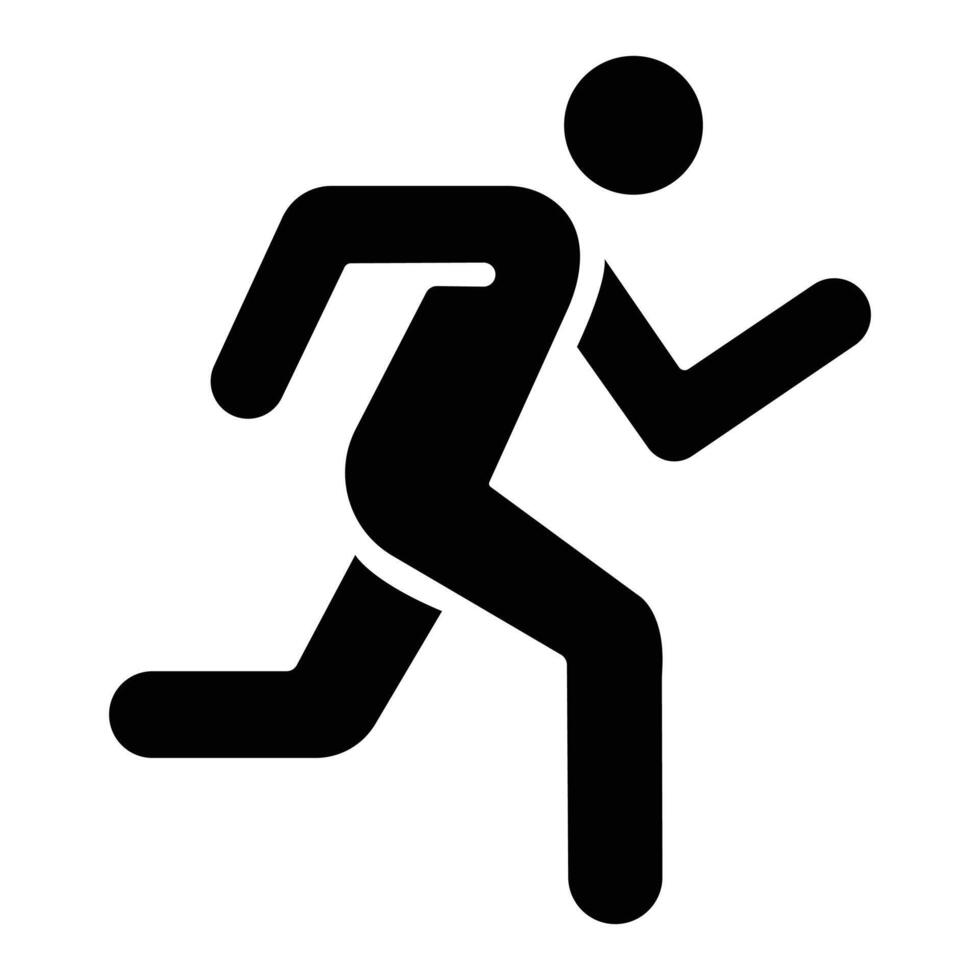 a running Icon vactor Illustration vector