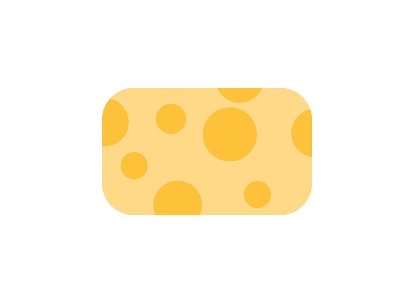Illustration of an Hygiene Sponge Flat Icon vector