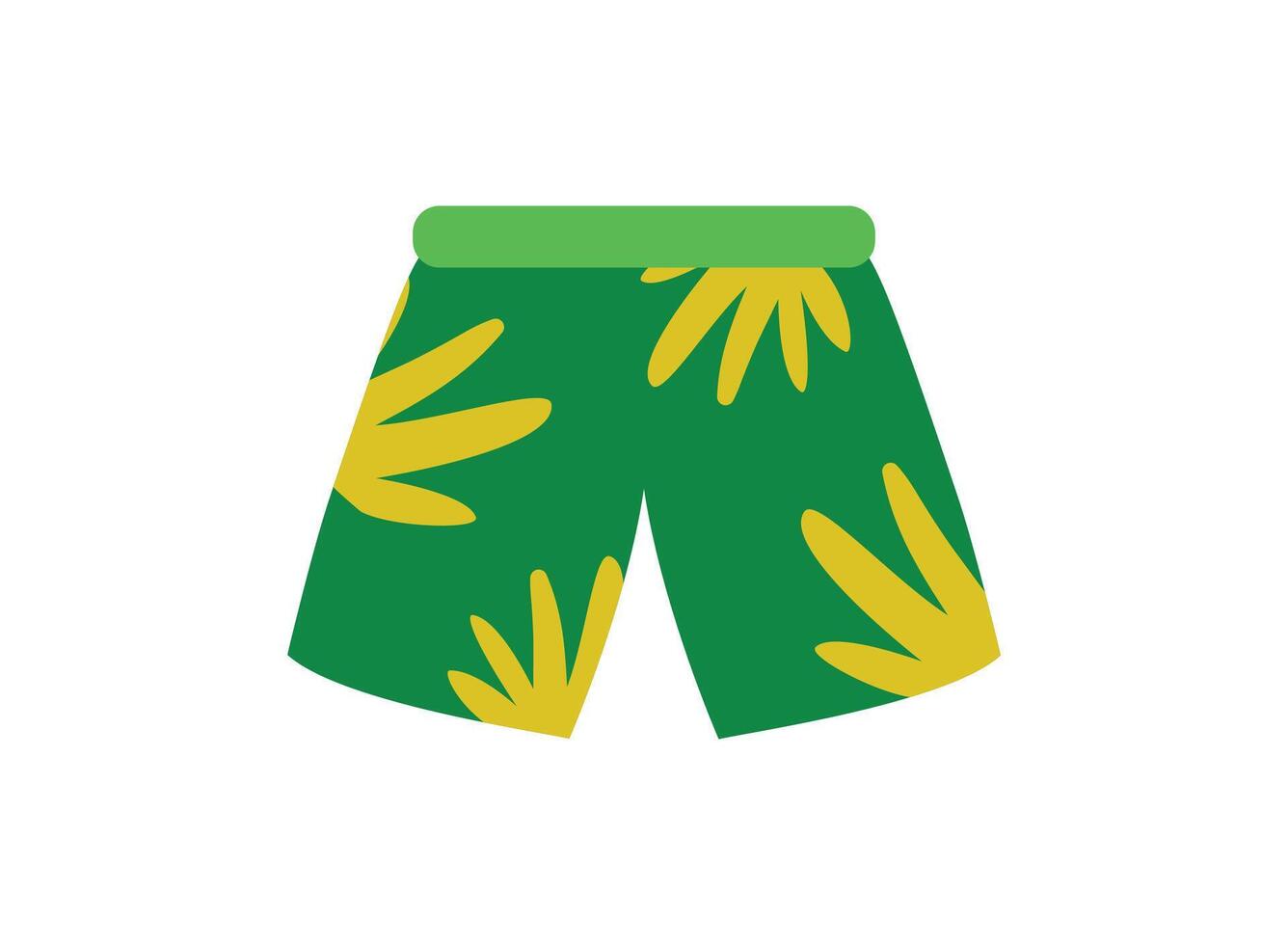 Illustration of an Clothes Short Pants Flat Icon vector