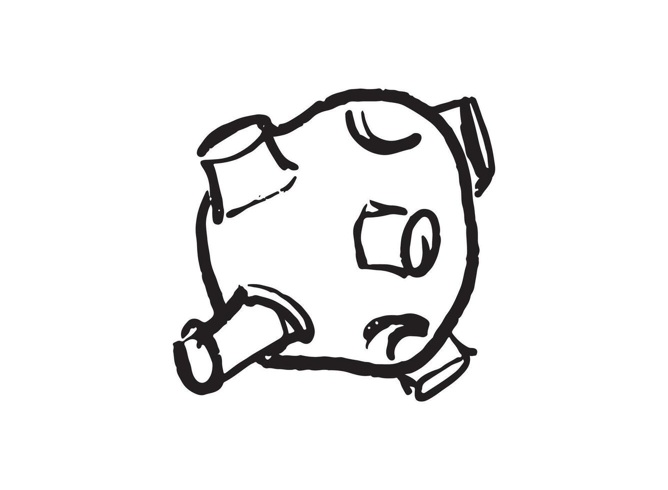 Illustration of an Space Asteroid Handdrawn vector
