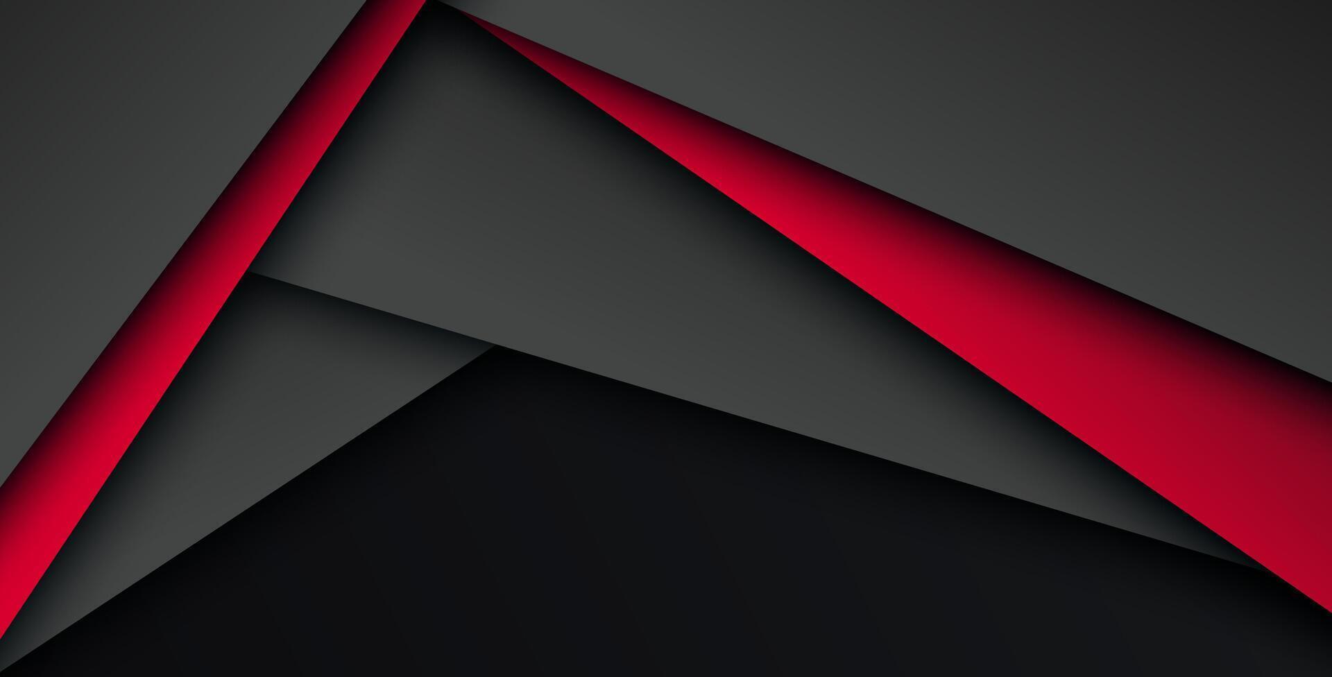 Red background overlap dimension gray illustration message board for text and message design vector