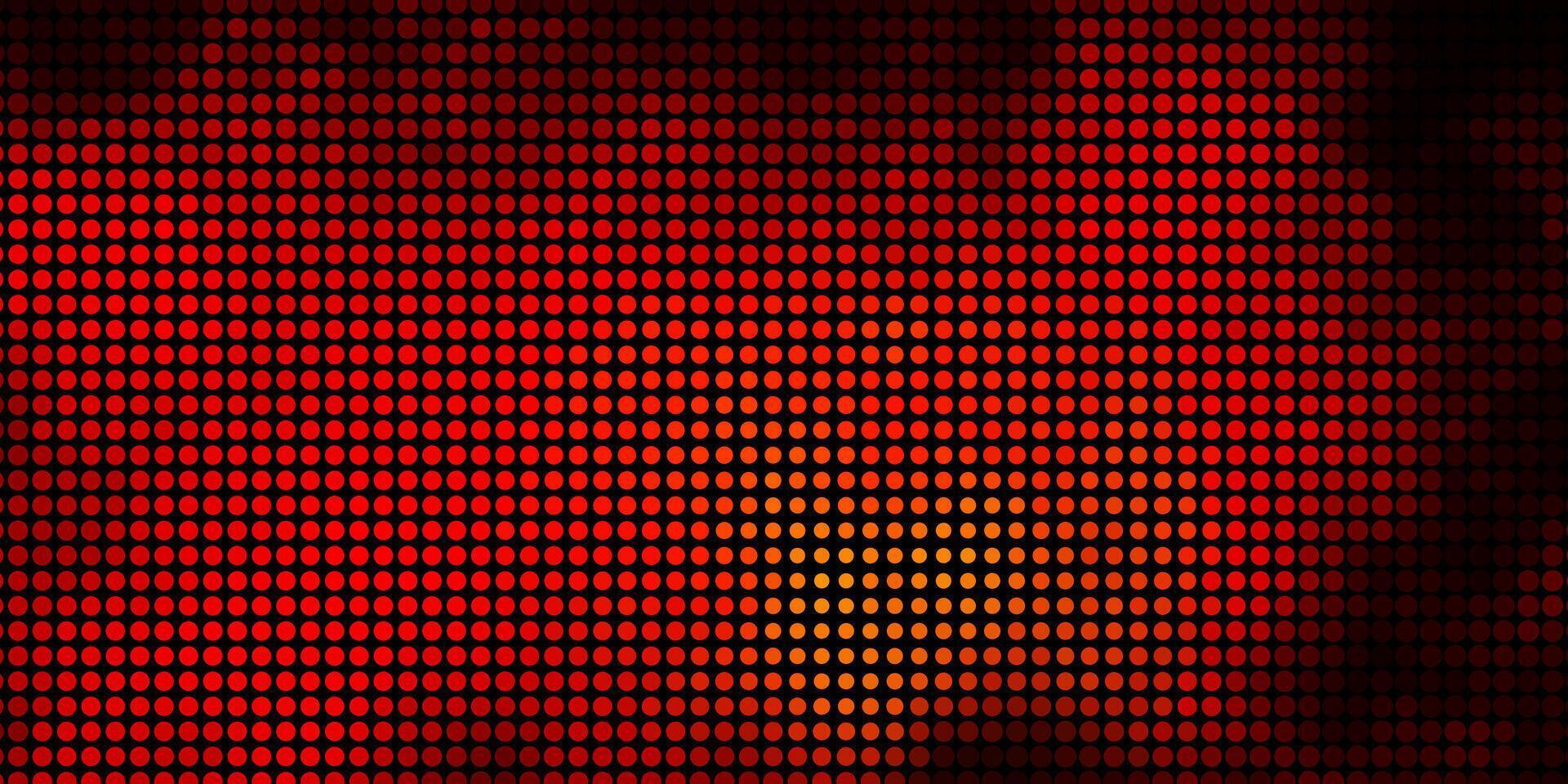 Dark Orange texture with circles. vector