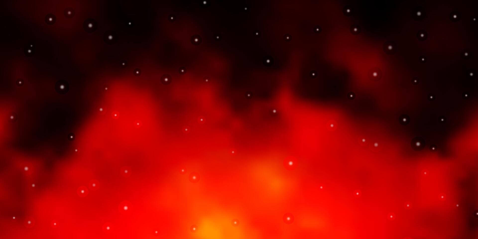 Dark Red template with neon stars. vector