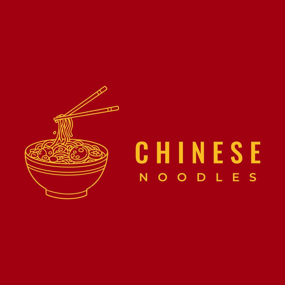 Noodle logo offers an aesthetic option for all types of food businesses. vector