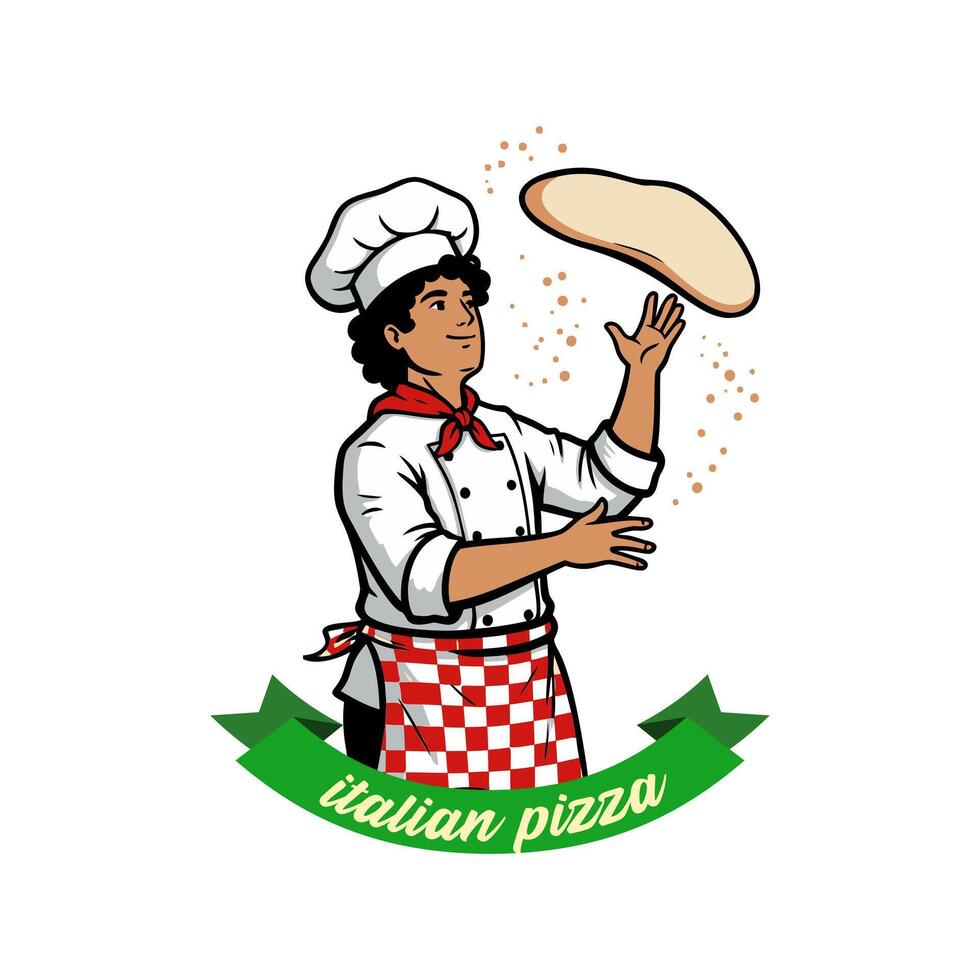 Pizza logo. Suitable for pizza restaurants, fast food, delivery, bistro, catering and Italian food businesses. Editable logo template. vector