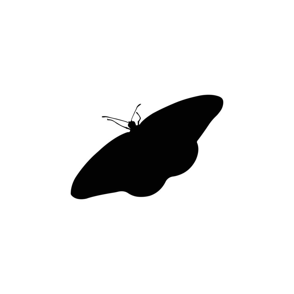 Realistic Moth Silhouette for Nature and Wildlife Art vector