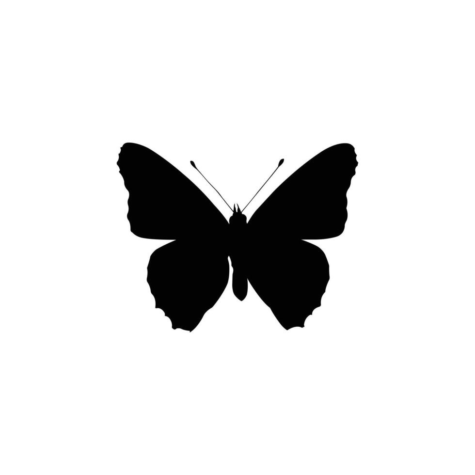 Minimalist Moth Silhouette vector
