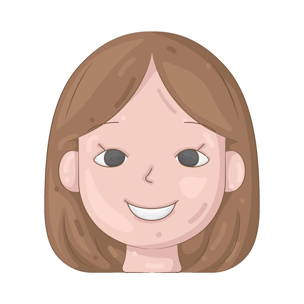 Illustration of Laughing Face vector
