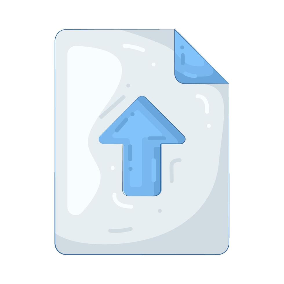 Illustration of File Upload vector