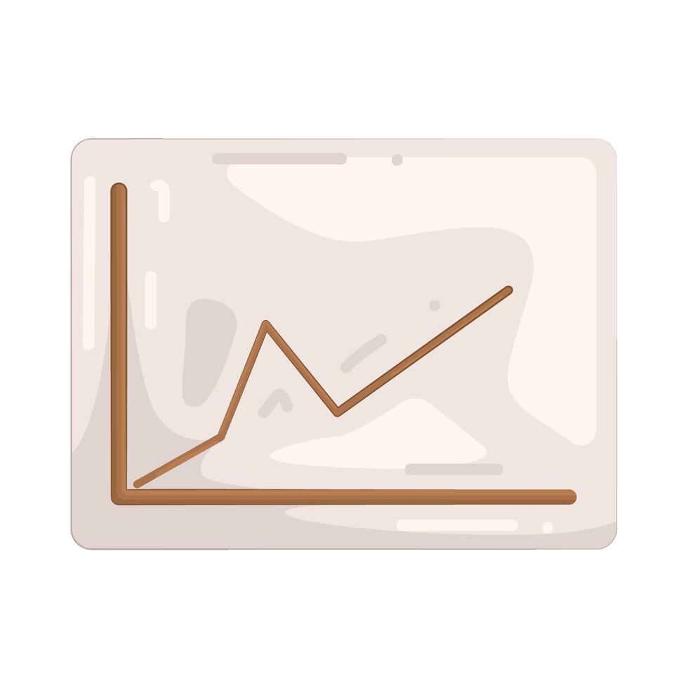 Illustration of Line Graph vector