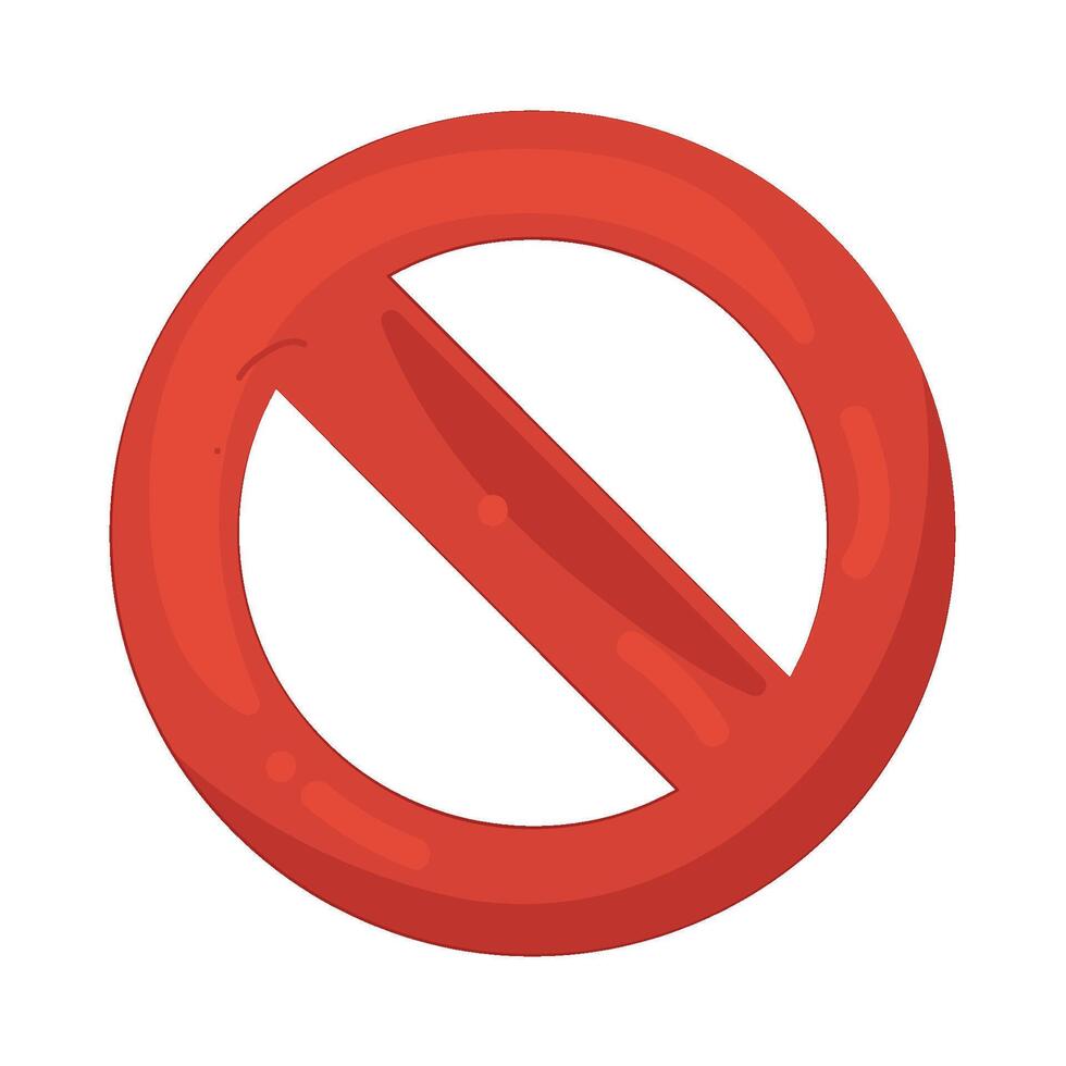 Illustration of No Symbol vector