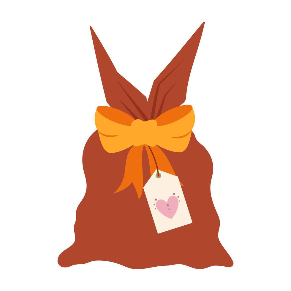 Cute Happy Easter Celebration Illustrations and Decorations Collection Bag. vector