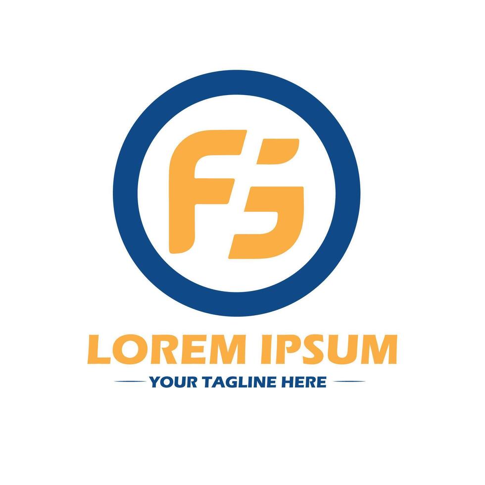 FG logo design and bu templates vector