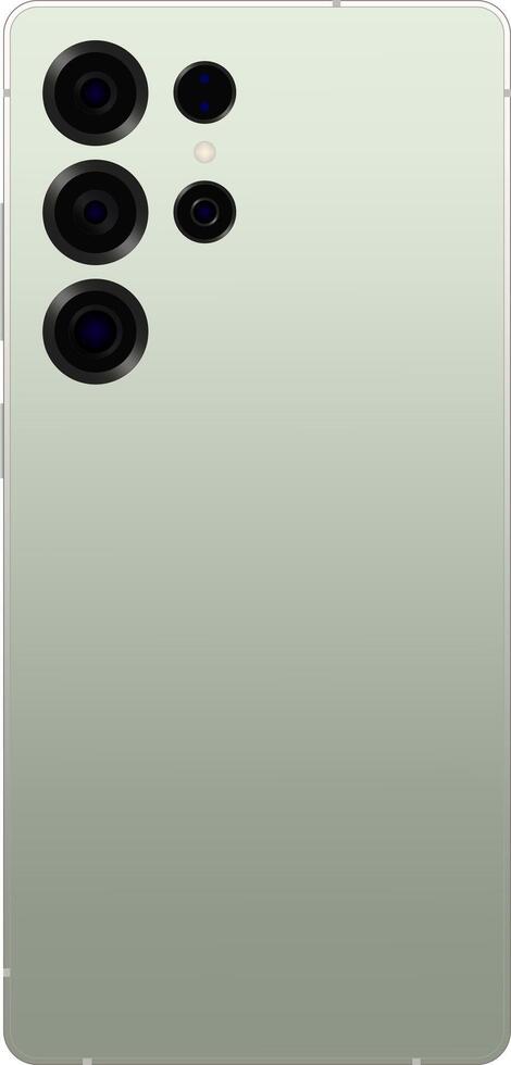 back side android flagship mobile phone or smart phone mockup with lens. mobile phone mockup technology illustration graphic for design element. vector