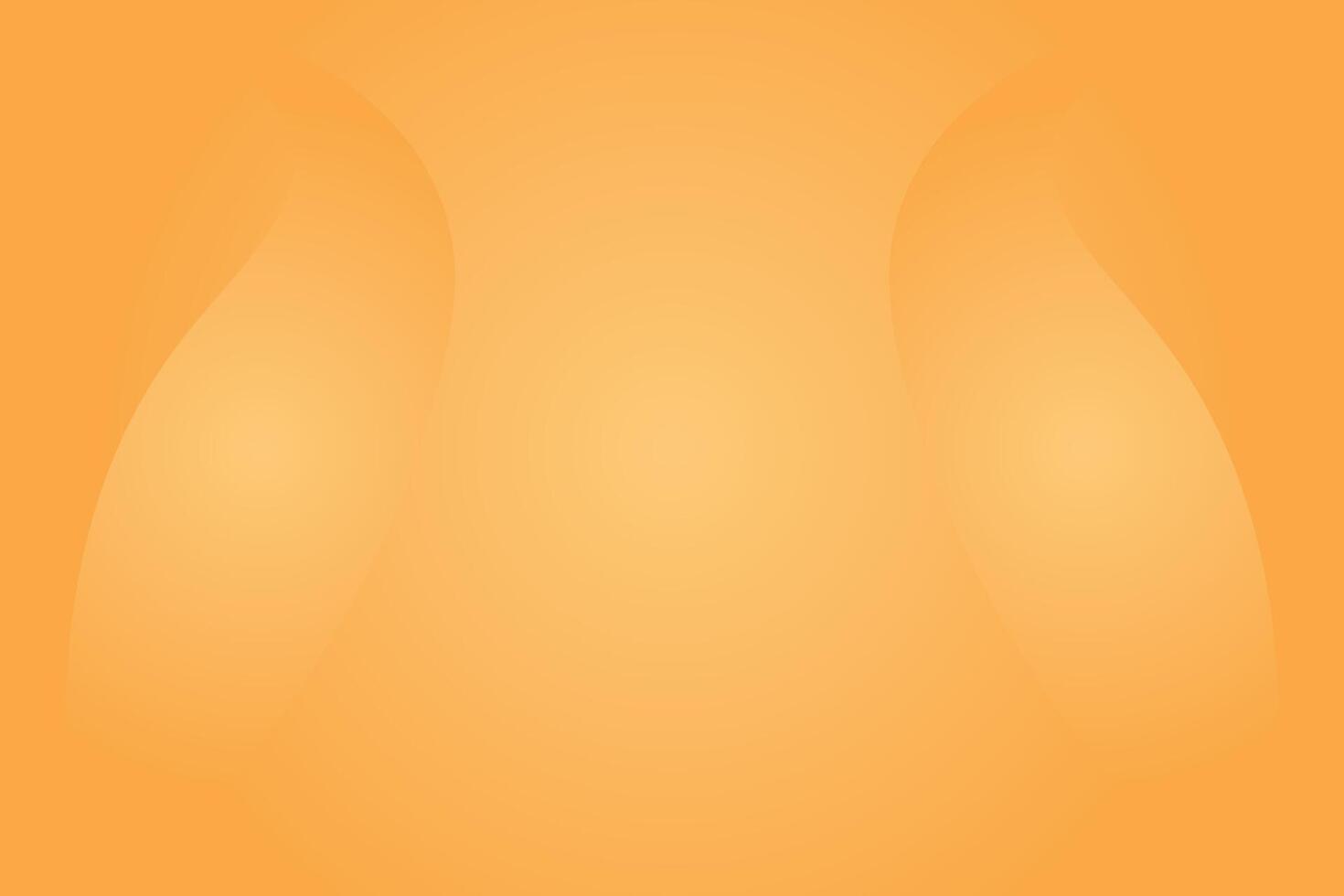 Abstract orange glowing background with fluid shape elements effect banner. vector