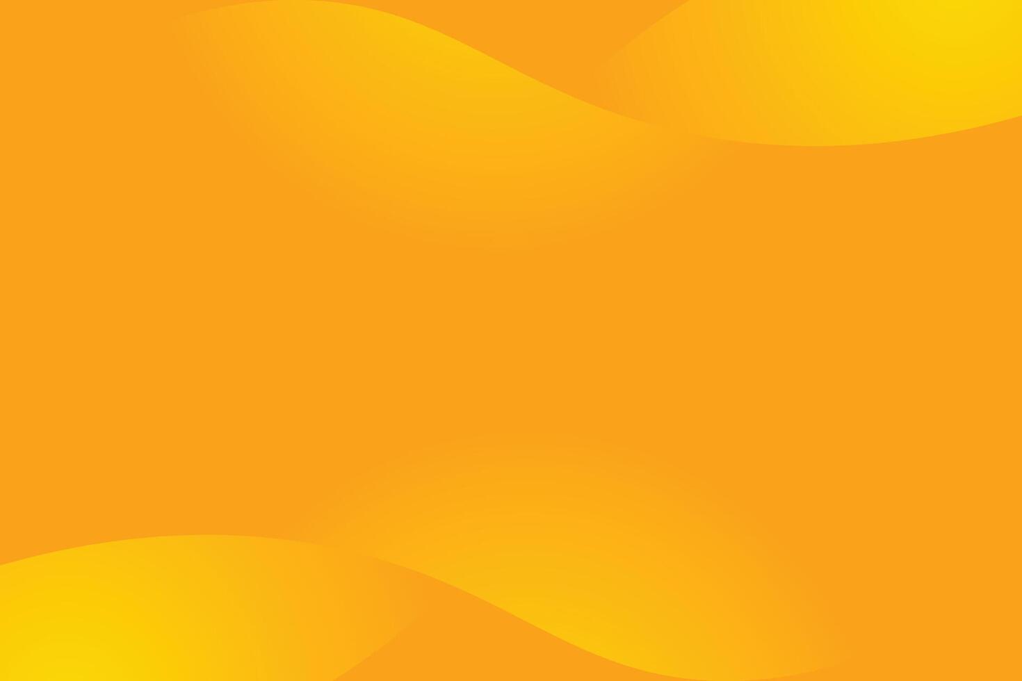Abstract orange background with yellow curved wavy ribbon shape effect banner design. vector