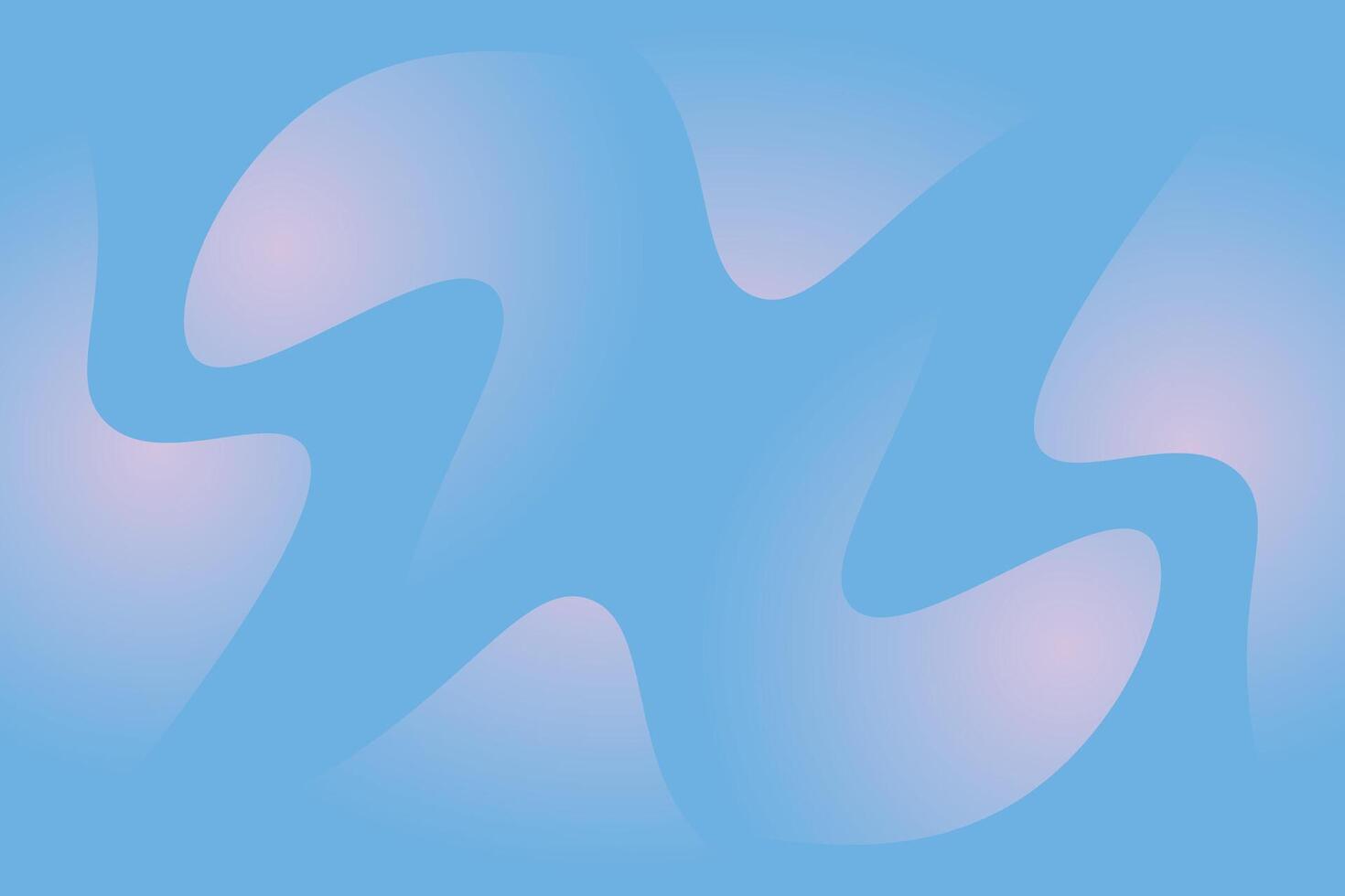 Abstract blue background with pink gradient wavy curved fluid shape elements banner design creative concept. vector