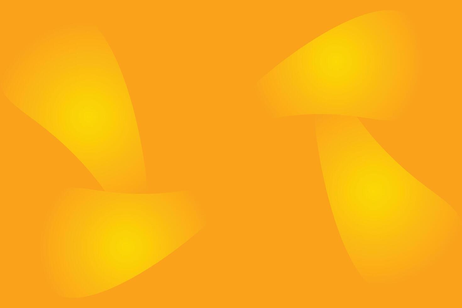 Abstract orange background with the set of yellow curved shape effect on it banner design. vector