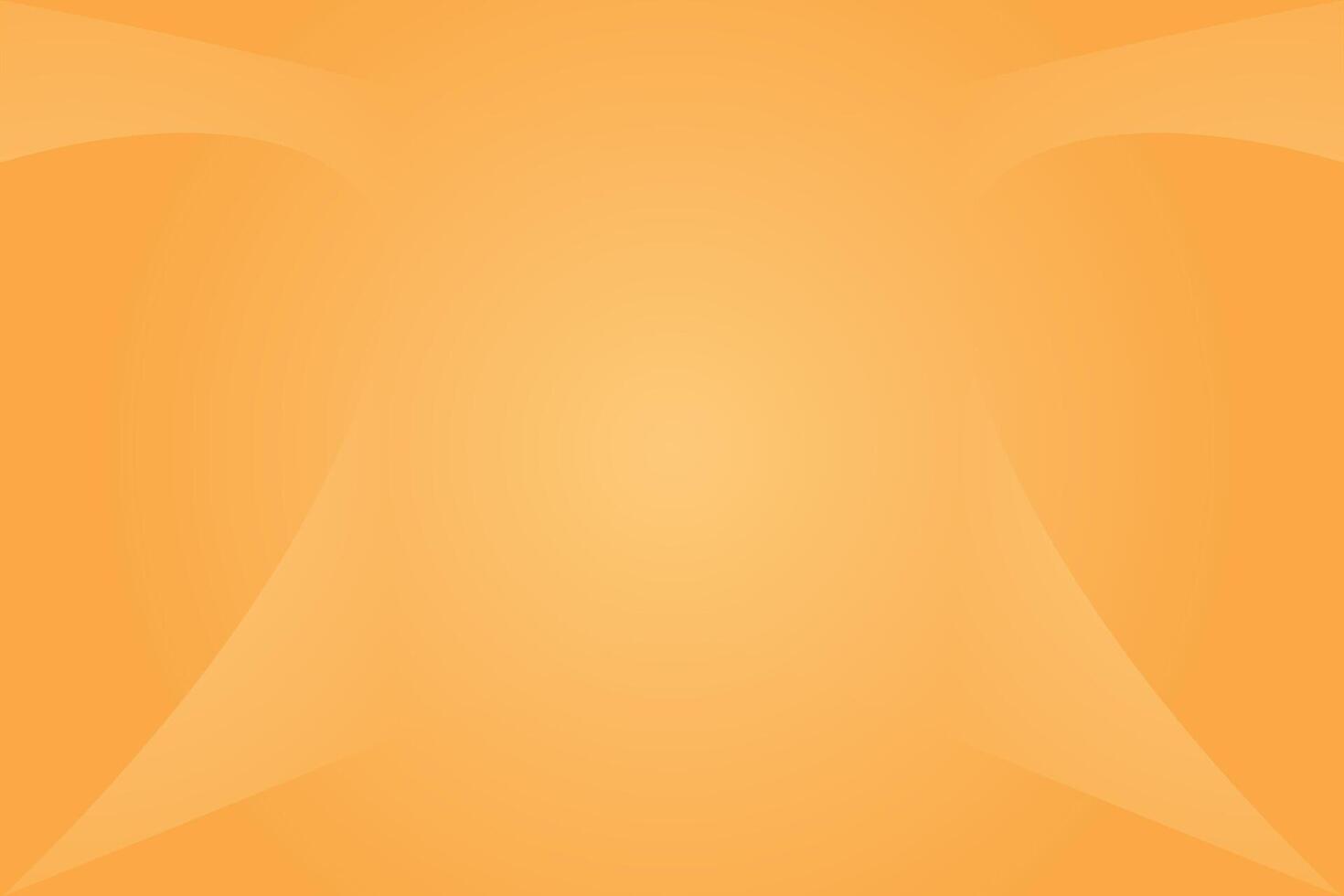 Abstract orange glowing background with wavy shape effect. vector