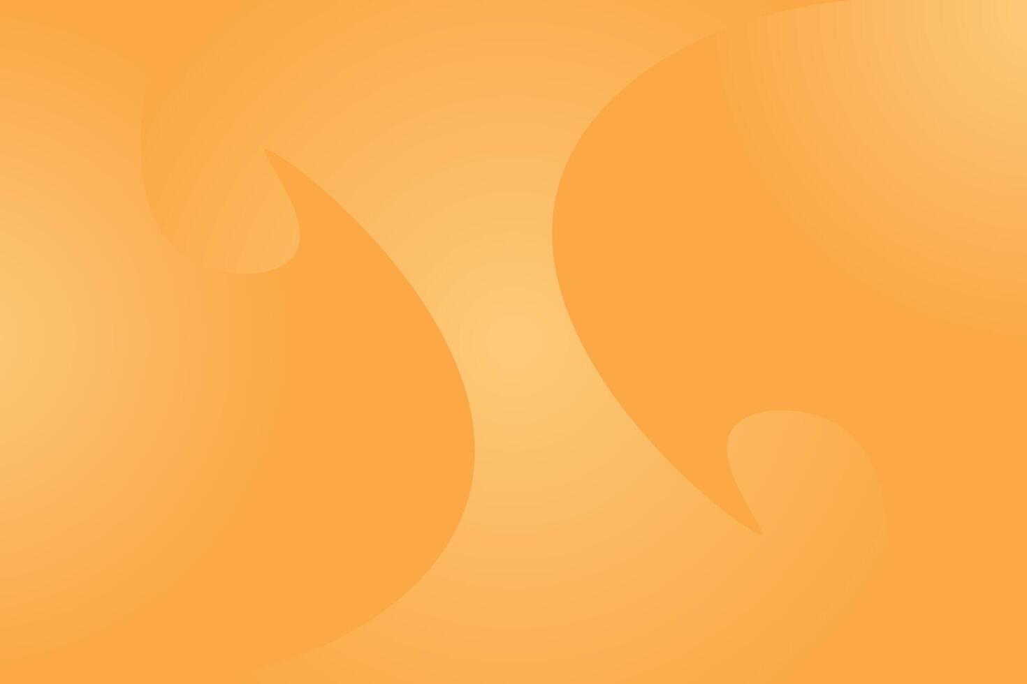 Abstract orange glowing background with gradient waves shape elements effect. vector
