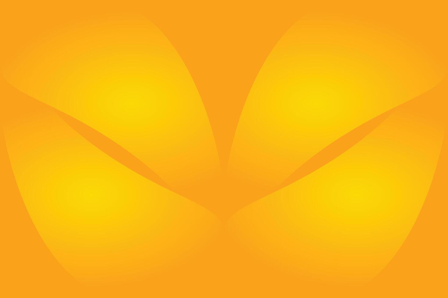 Abstract orange background and yellow curved shape elements on it banner design. vector