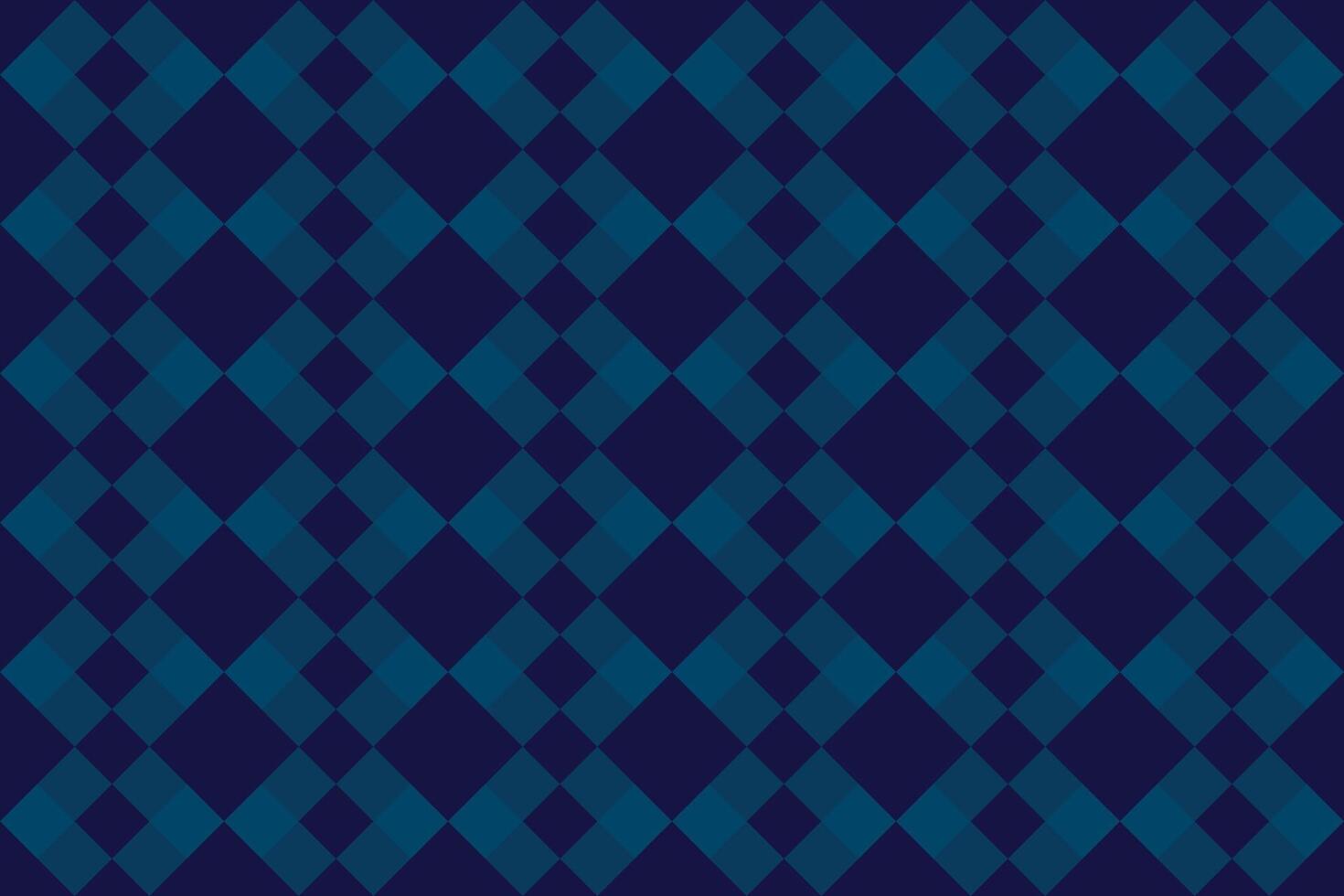 Abstract dark background with geometric pattern square tiles shape elements blue multi color banner. vector