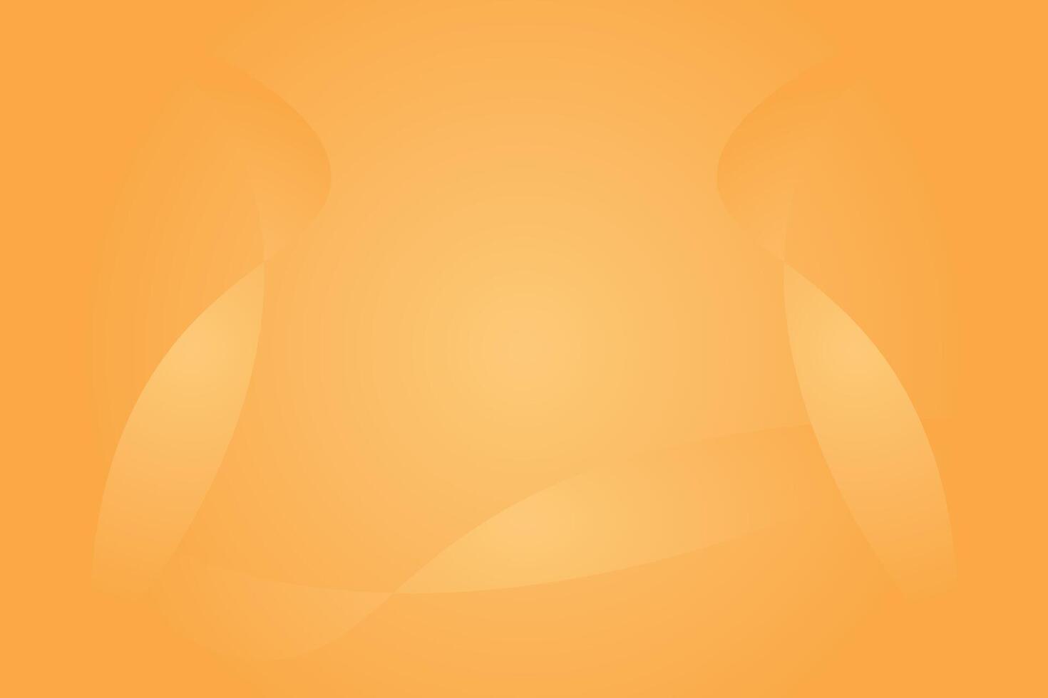 Abstract orange glowing background with waves curved shape glowing elements effect banner. vector