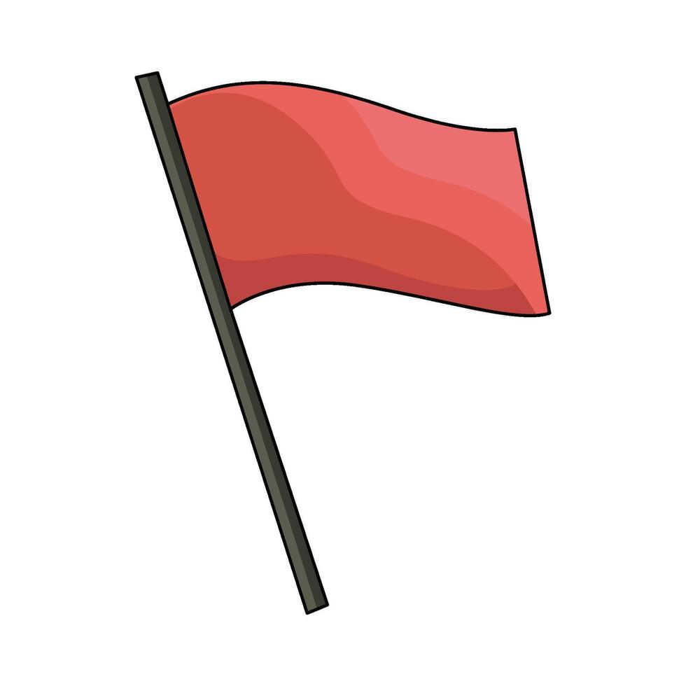 illustration of Red Flag vector