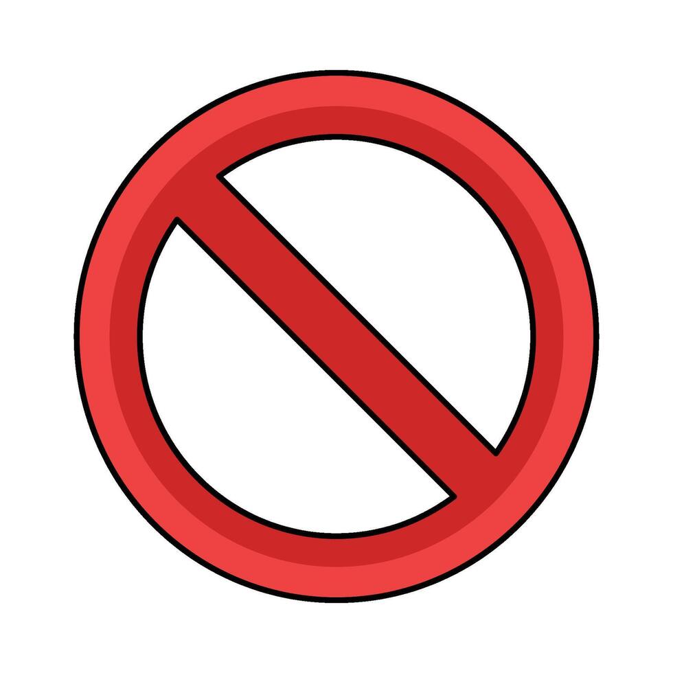 illustration of No Symbol vector