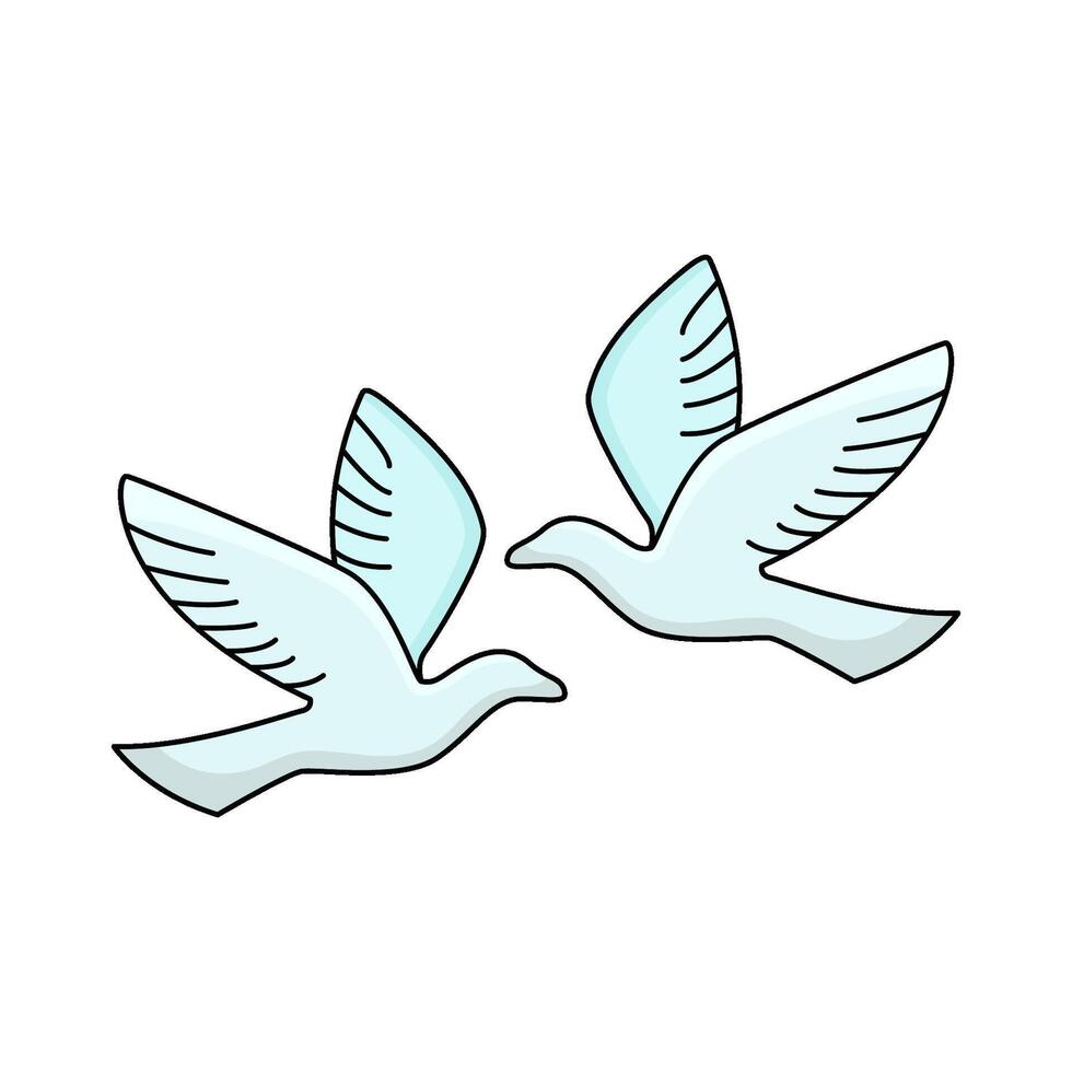 illustration of Freedom dove vector