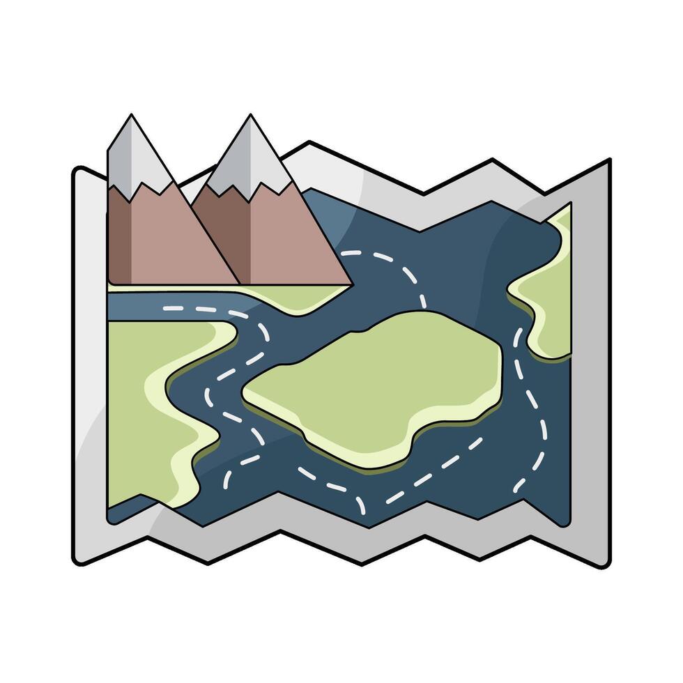 illustration of A Map vector