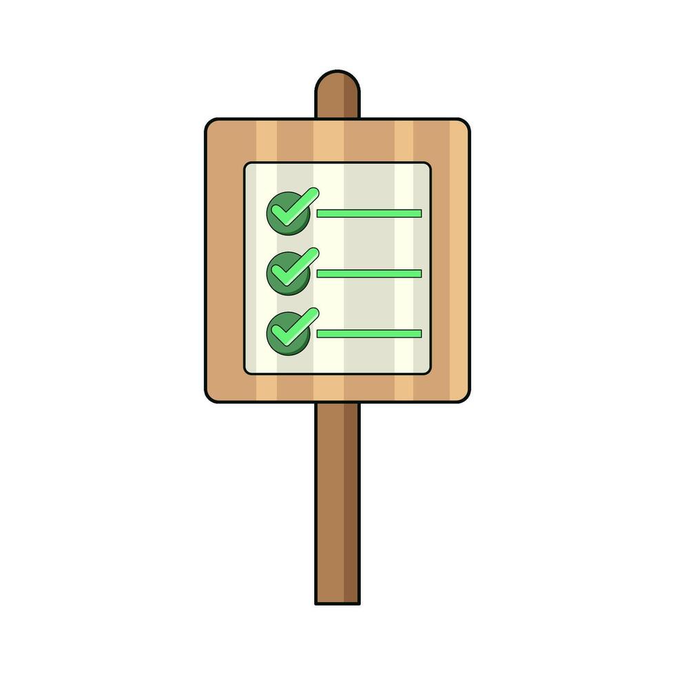 illustration of Placard vector