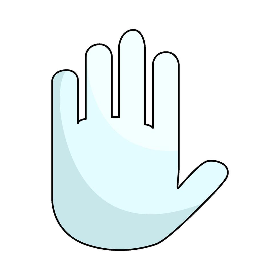illustration of Hand stop vector