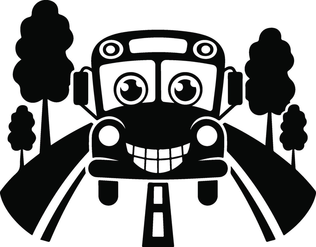 Abstract School Bus Illustration vector