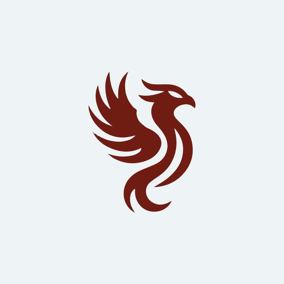 a red bird logo on a white background vector