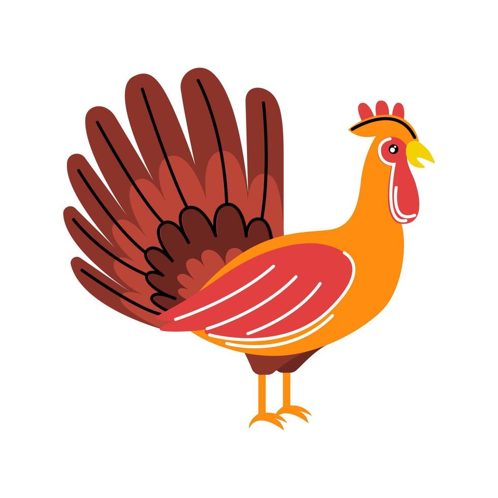 Turkey Cartoon Illustration vector