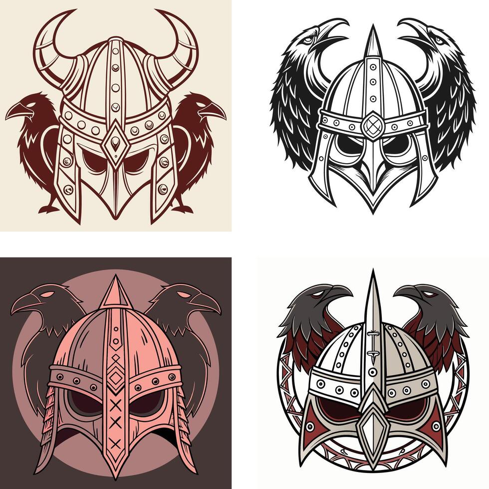 davil skull art vector