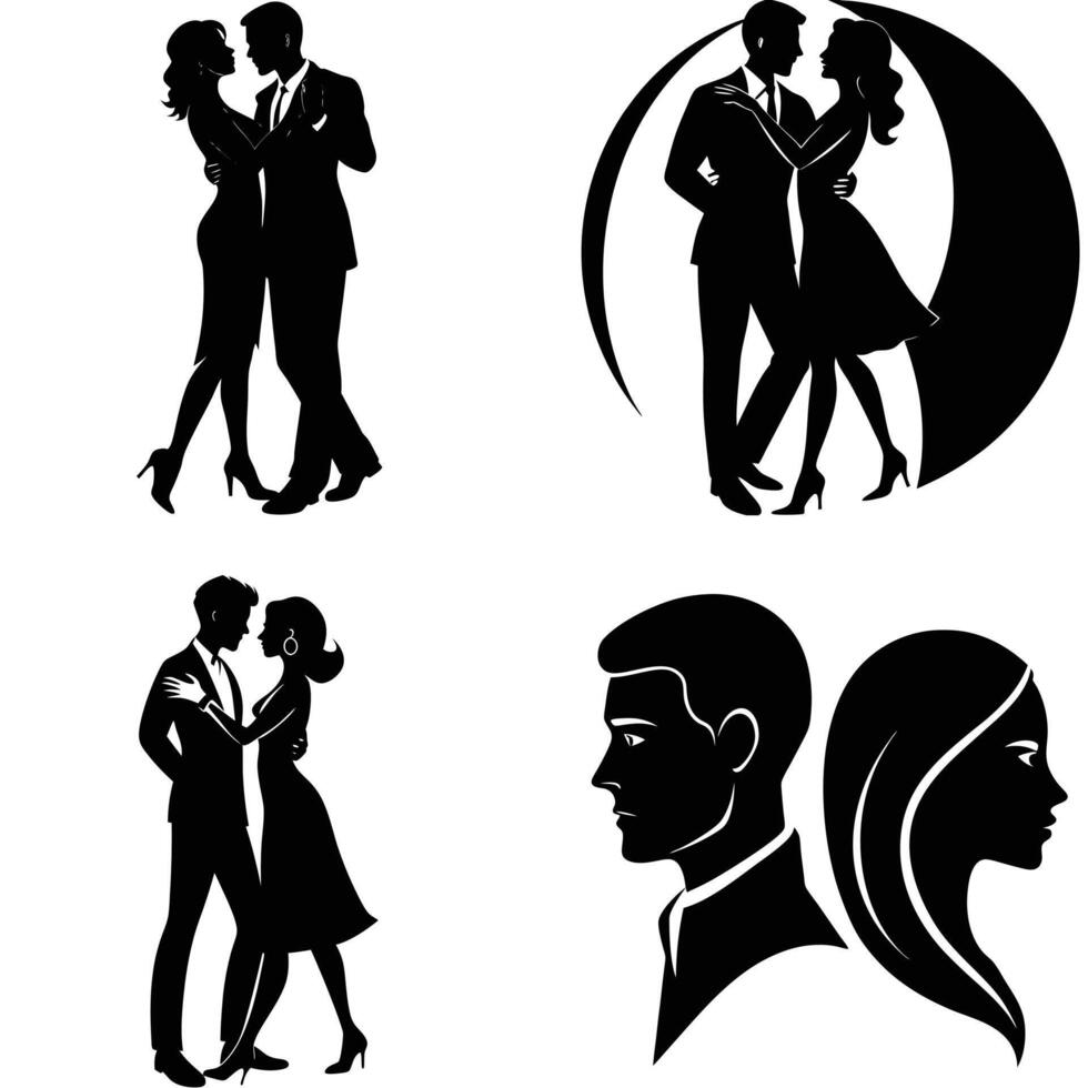 Dancing Beachside Romance vector