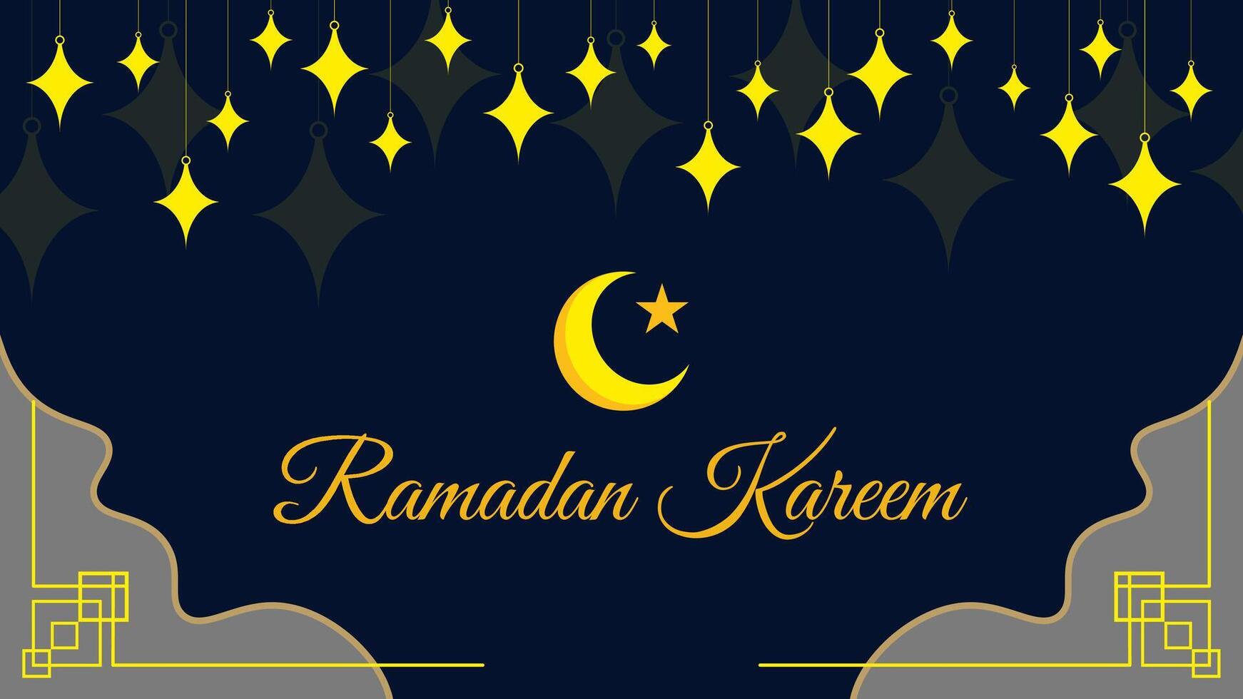 Ramadan kareem greeting card vector