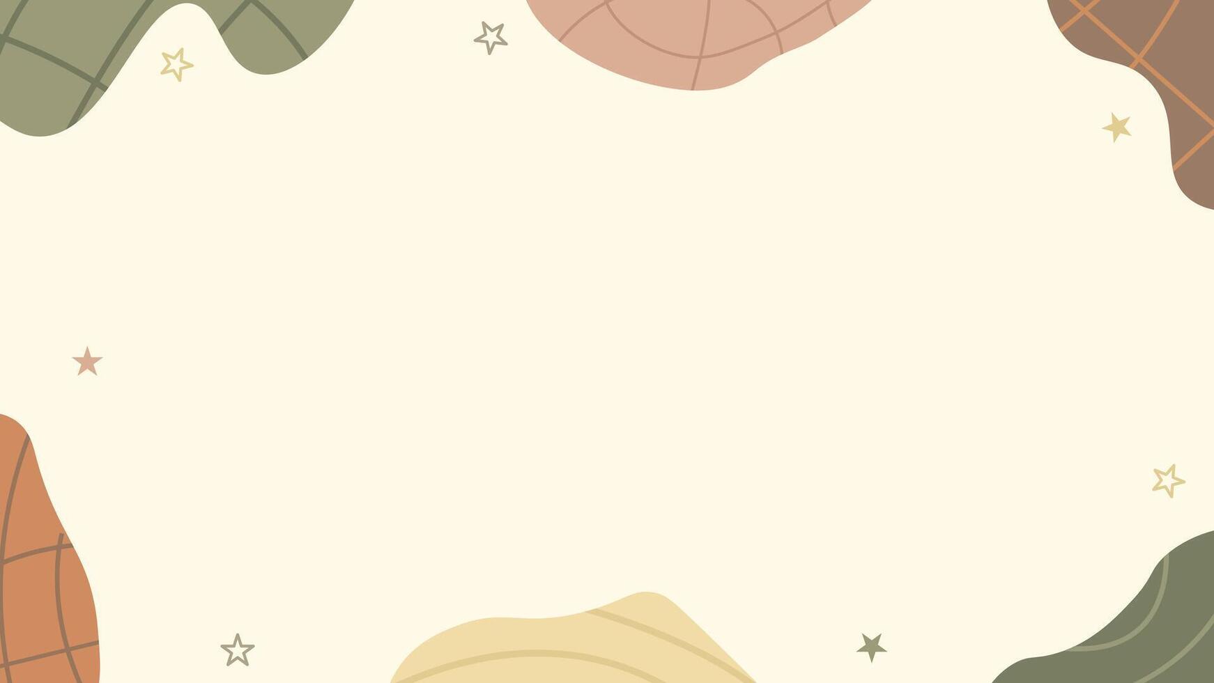 Abstract background with colorful shapes and stars vector
