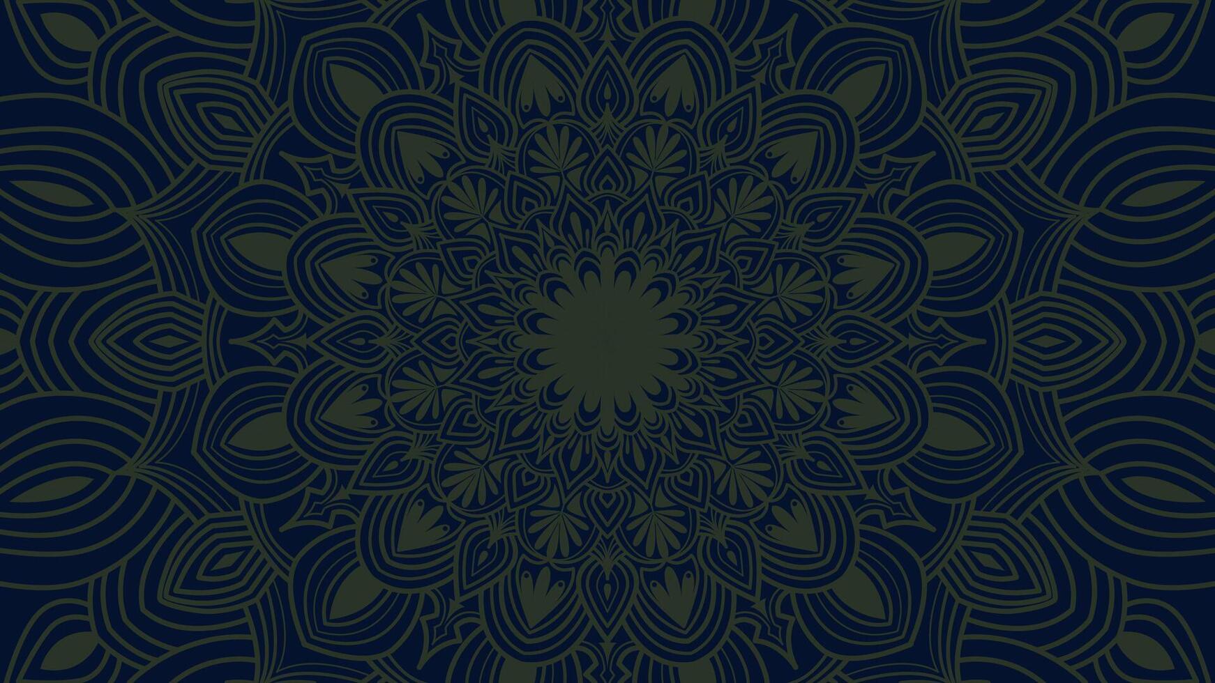 A dark blue and green background with a circular design vector