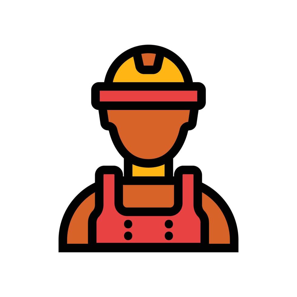 Construction Worker Icon Illustration vector