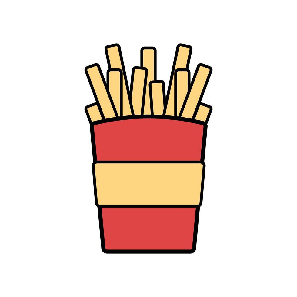 French Fries Illustration Graphic vector