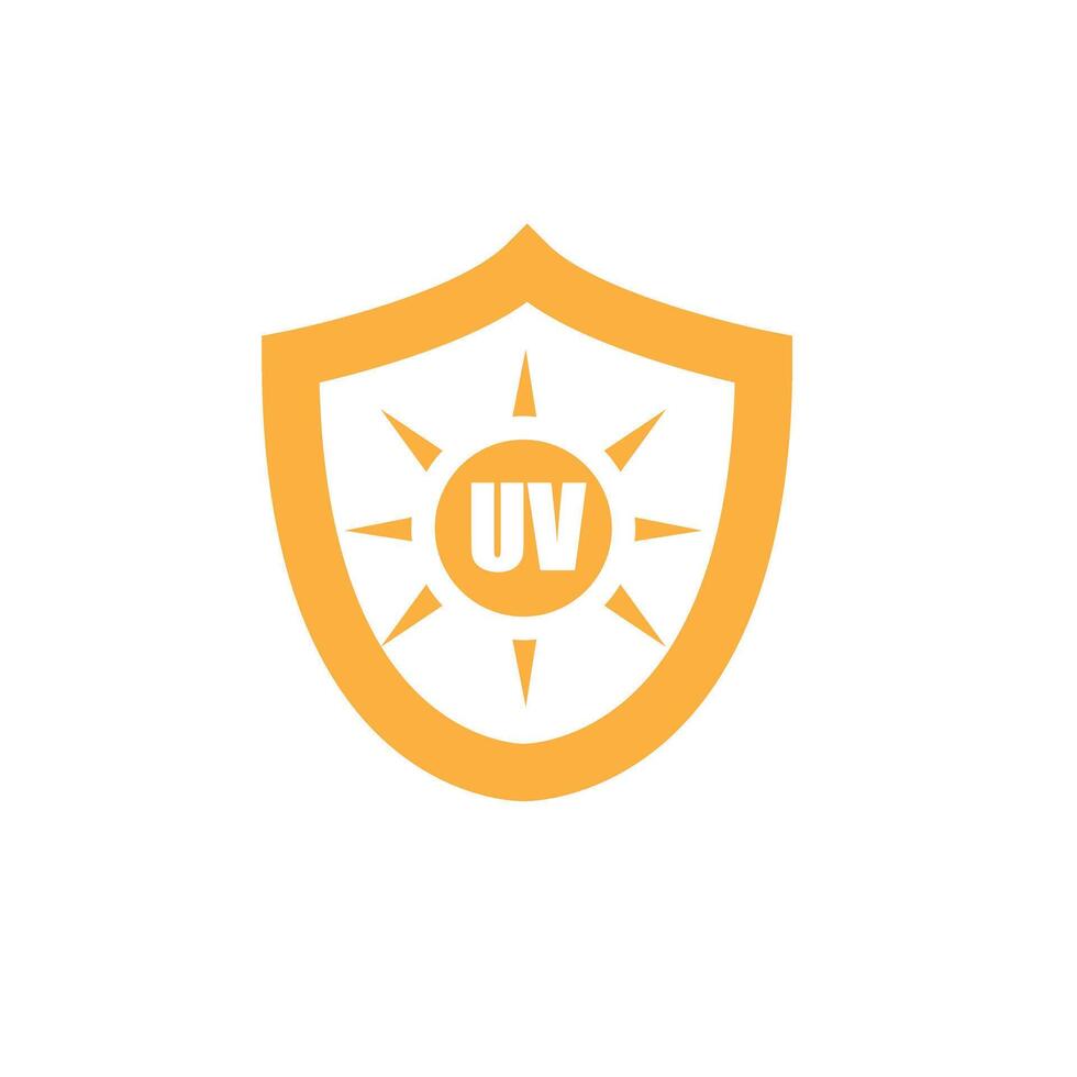 Uv protection. Sun icon symbol. Danger symbol. Uv radiation. vector