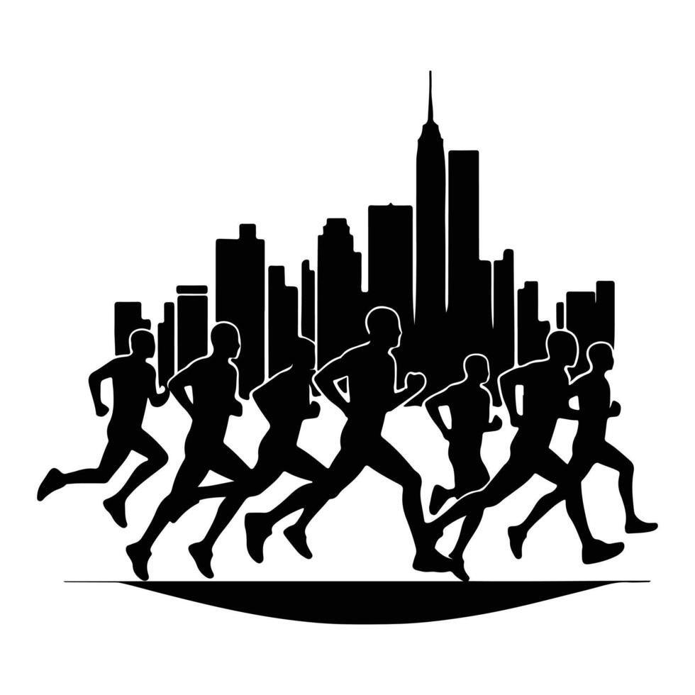 Race to Glory Mastering the Marathon Mindset vector