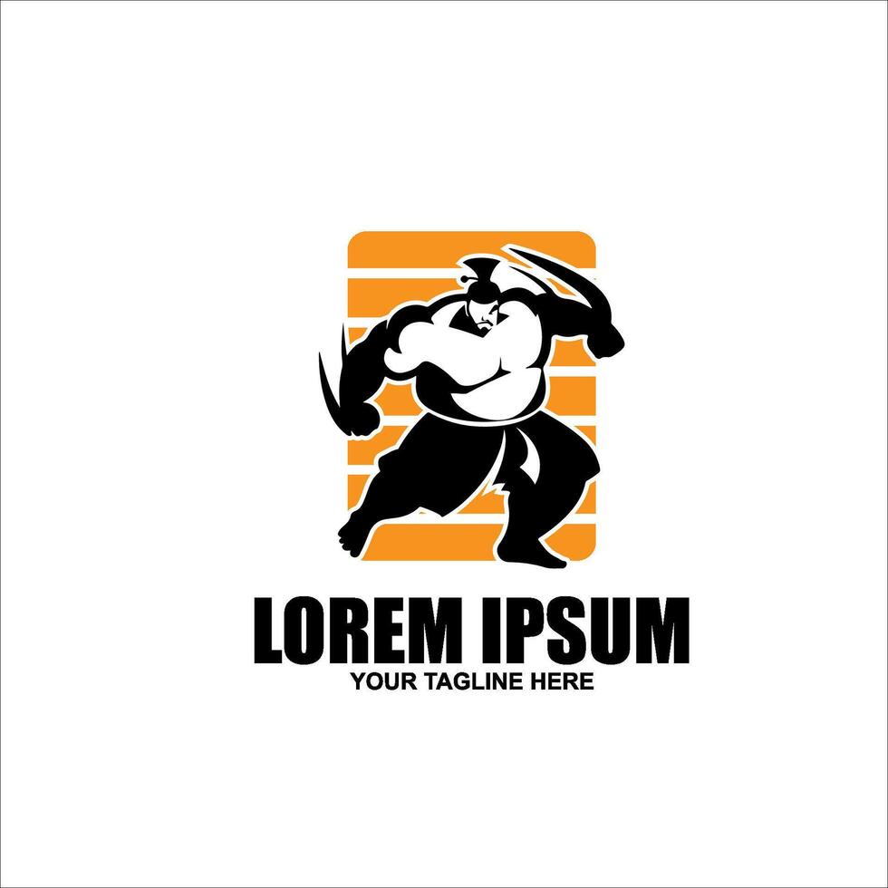 sumo logo design vector