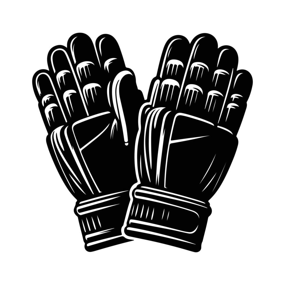 The Spirit of Cricket A Silhouette of Passion vector